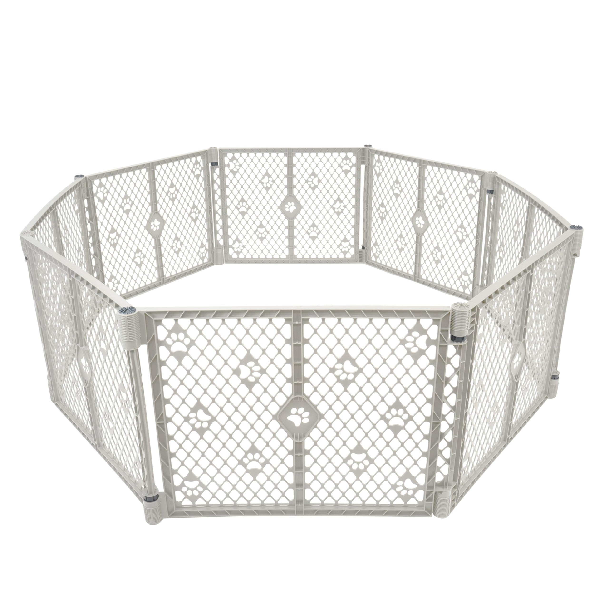 Amazon.com : MyPet 8-Panel Paws Petyard, Gray Dog Playpen